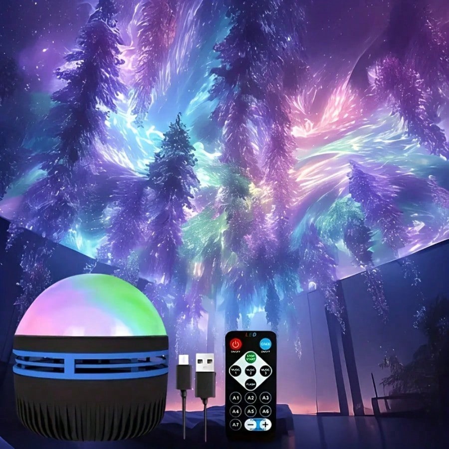Lighting Decoration Ideas - 1 projetor de luz noturna, bola