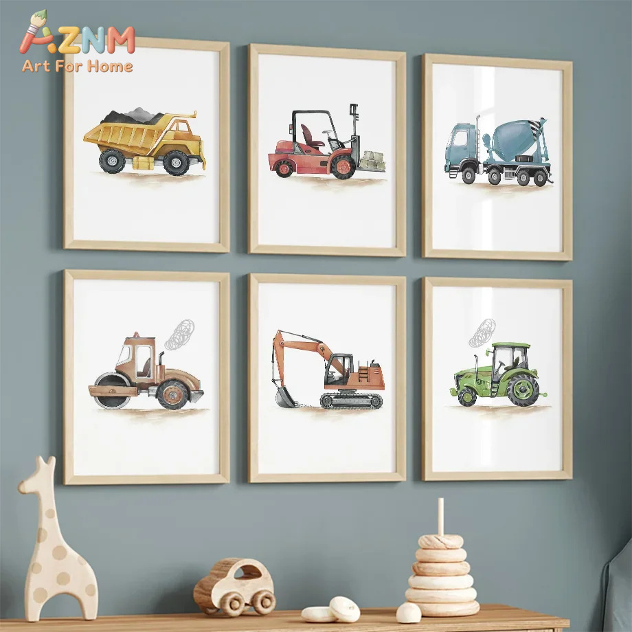 6 peças de pôsteres decorativo - Lighting Mcqueen Bedroom Decor avaliação e preço