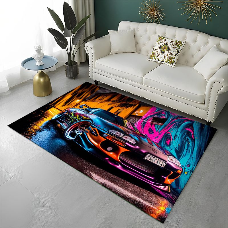 Tapete Antiderrapante Racing C - Lighting Mcqueen Bedroom Decor avaliação e preço