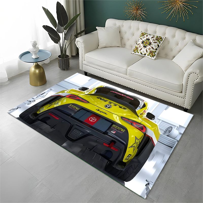 Tapete Antiderrapante Racing C - Lighting Mcqueen Bedroom Decor avaliação e preço
