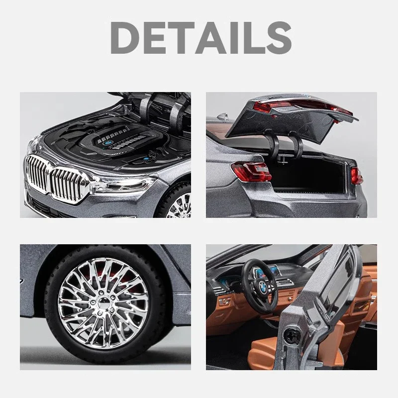 BMW 760li Alloy Diecast Decora - Lighting Mcqueen Bedroom Decor avaliação e preço