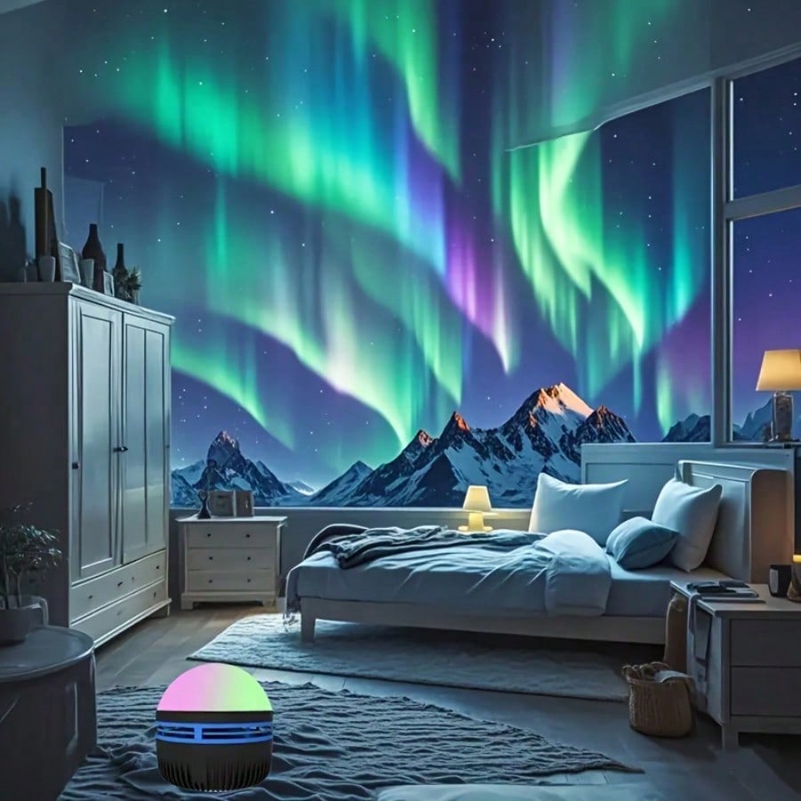 1 projetor de luz noturna, bol - Lighting Decoration Ideas avaliação e preço