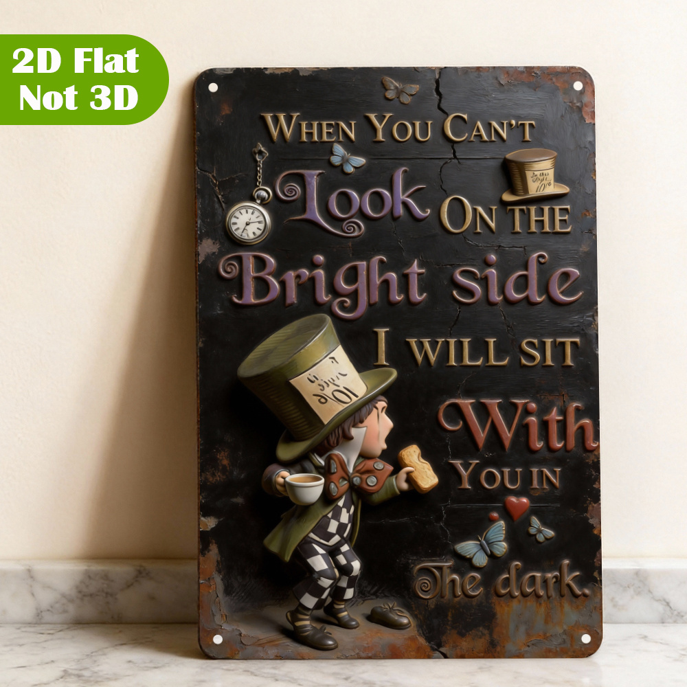 Placa de Metal com Citação de  - Lighting Decoration Ideas avaliação e preço